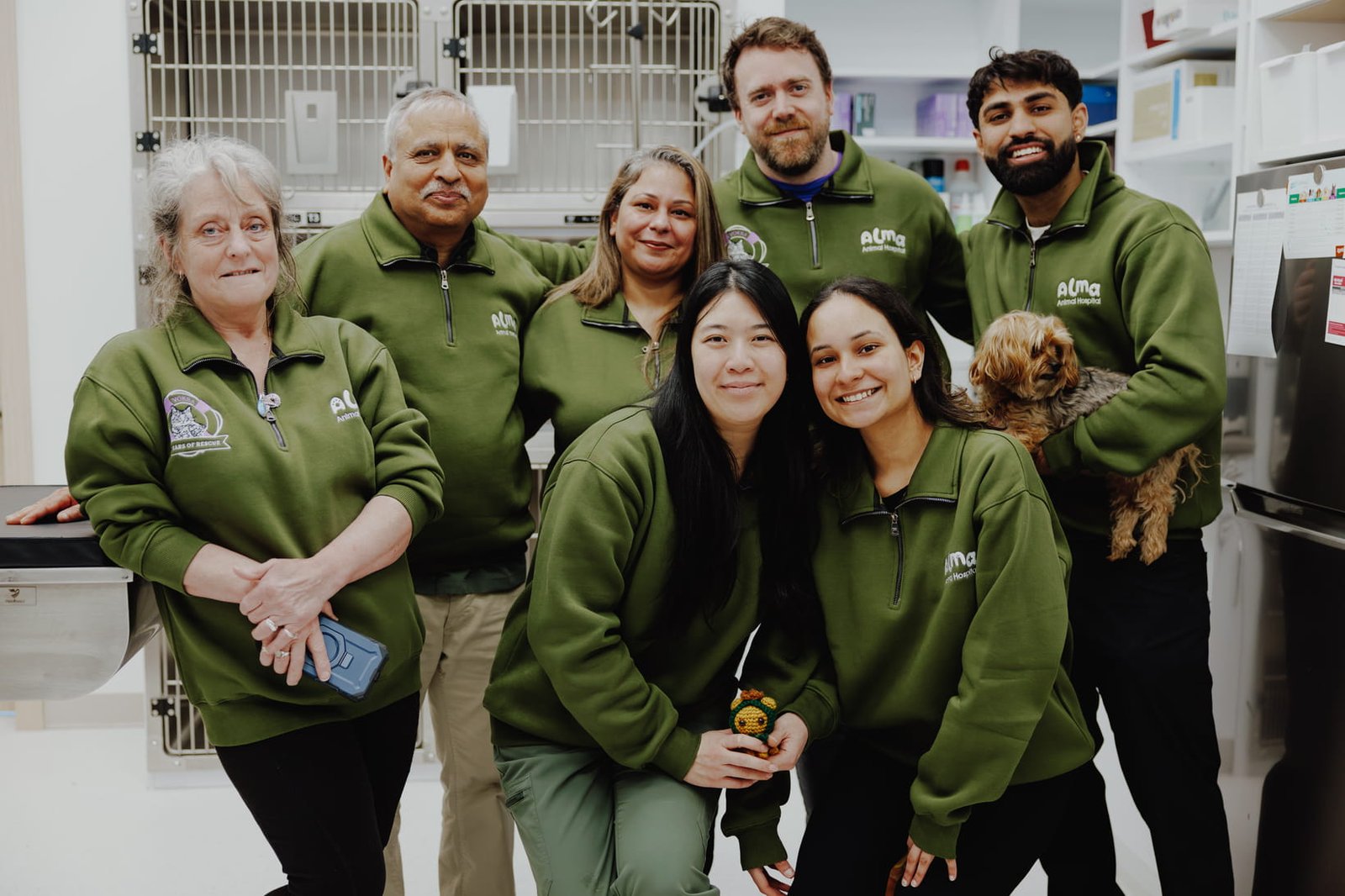 Alma Animal Hospital staff at a VOKRA community rescue event